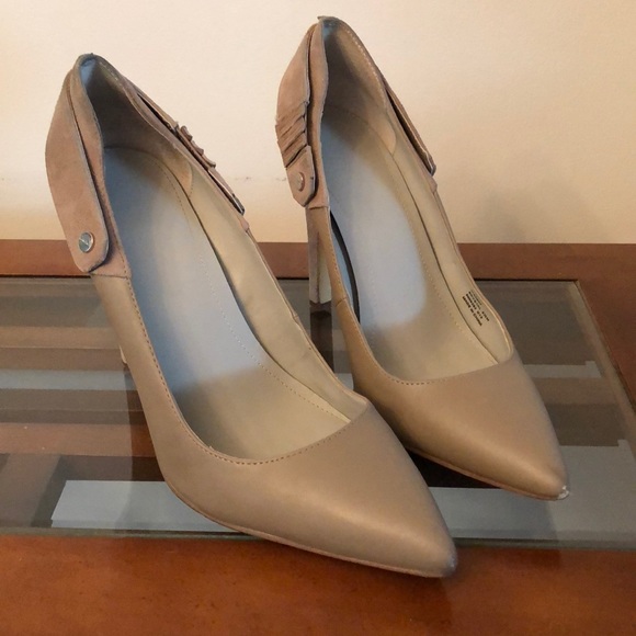 Calvin Klein Khaki Heels - Picture 1 of 4